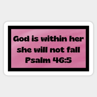Bible Verse Psalm 46:5 Sticker